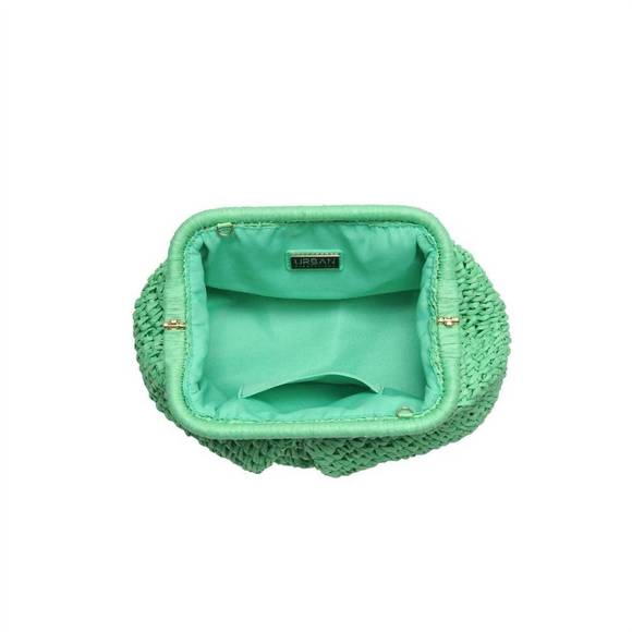 NEW URBAN EXPRESSION women's sage clutch in green - Picture 3 of 3